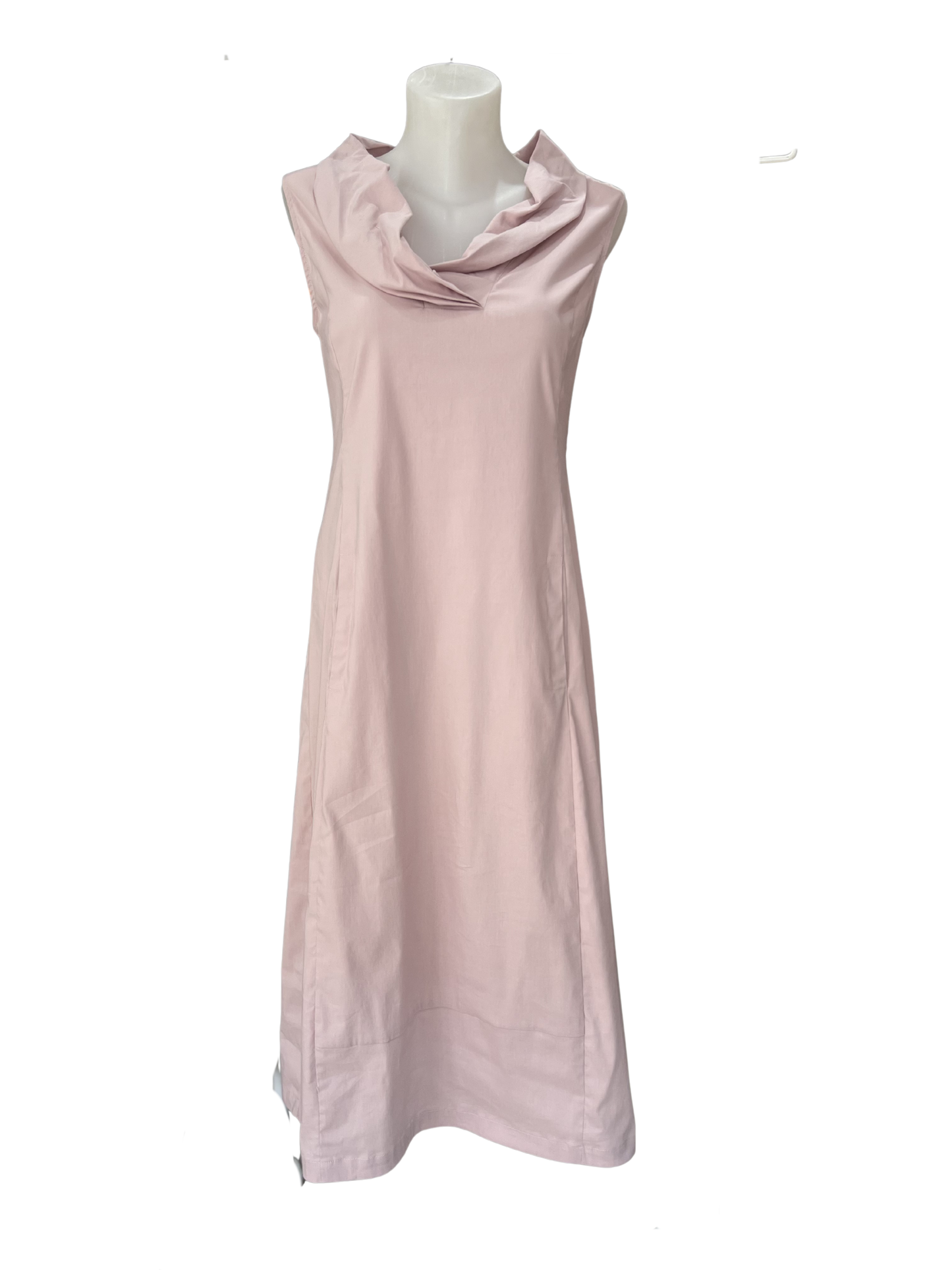 Amber & Moon Rose Dress with Draped Collar