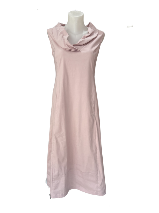 Amber & Moon Rose Dress with Draped Collar