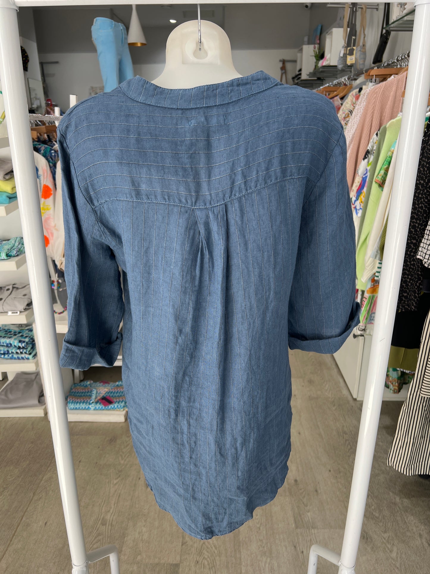 Deck by Decollage Stripe Linen Shirt