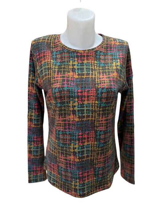 Iodena Multicolour Grid Top