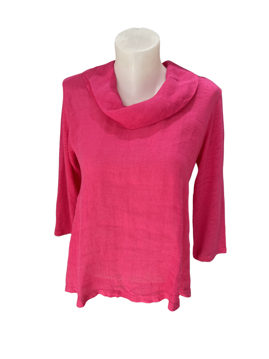 Blueberry Italia Cowl Neck Top