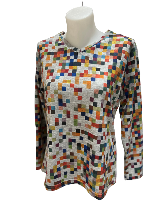 Iodena Geometric Print Jumper