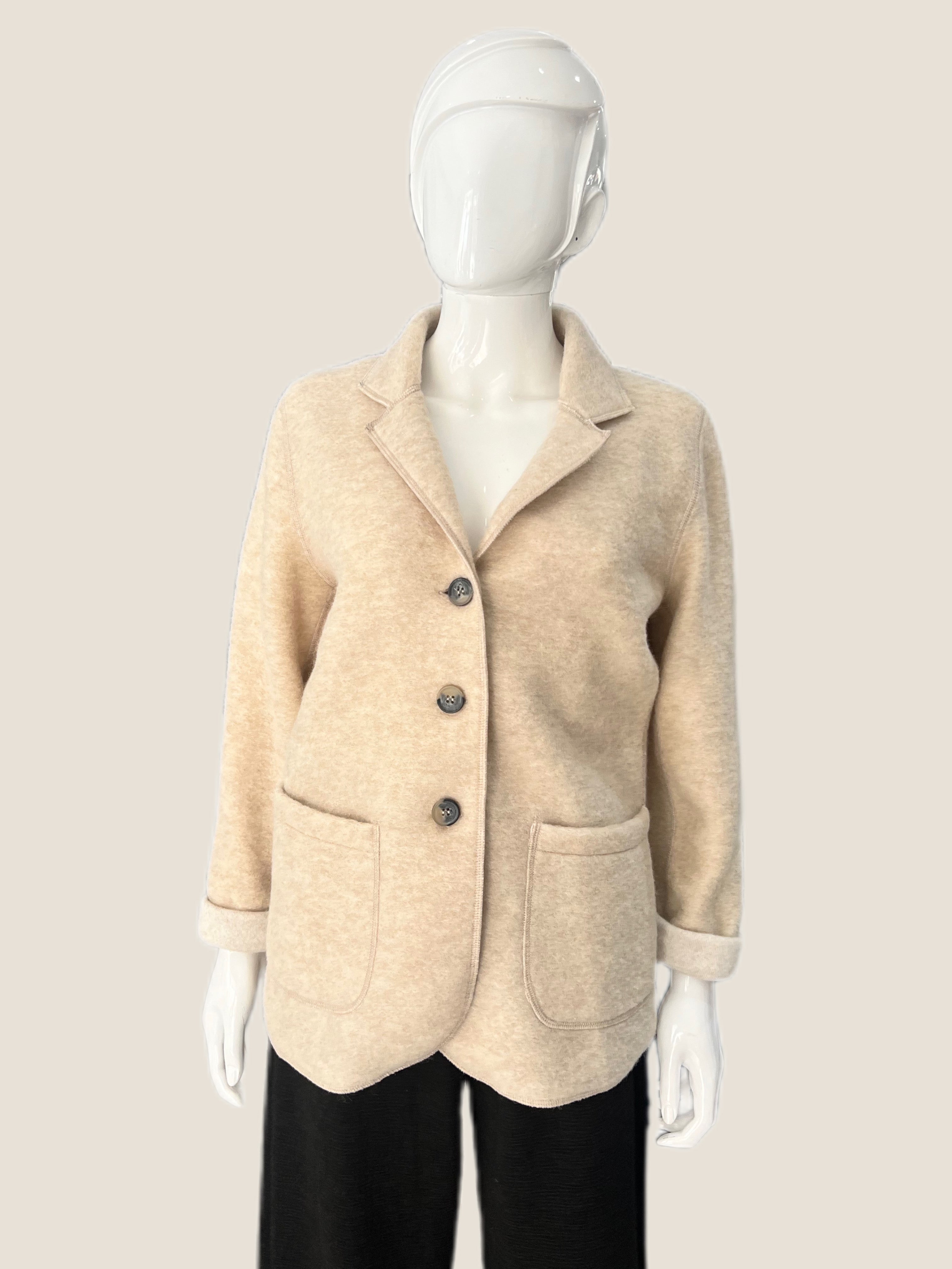 Boiled wool shops blazer