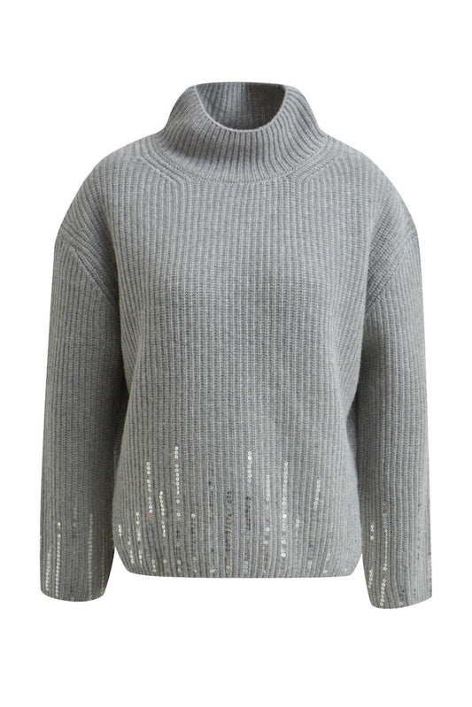 Smith & Soul Sequins Grey Jumper