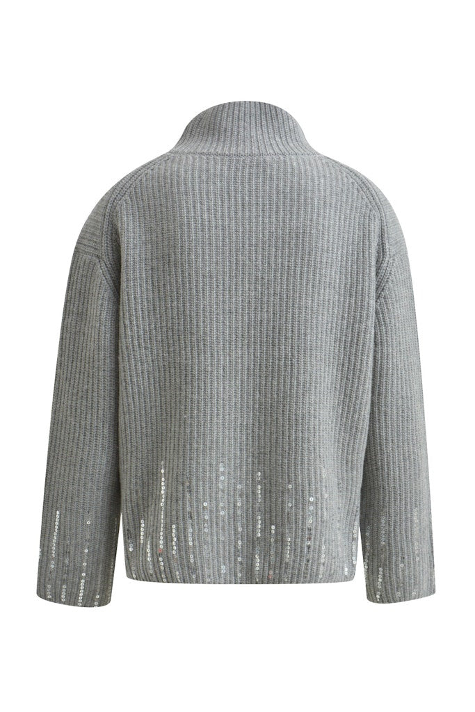 Smith & Soul Sequins Grey Jumper