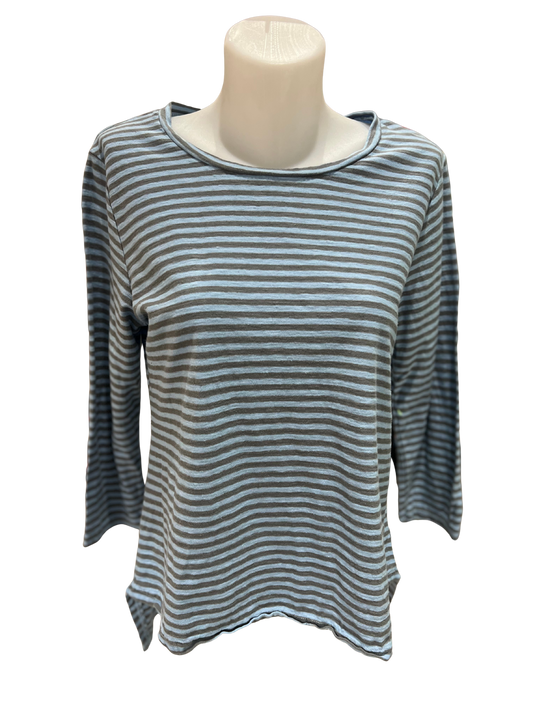 Cut Loose Stripe Hi-Low Top