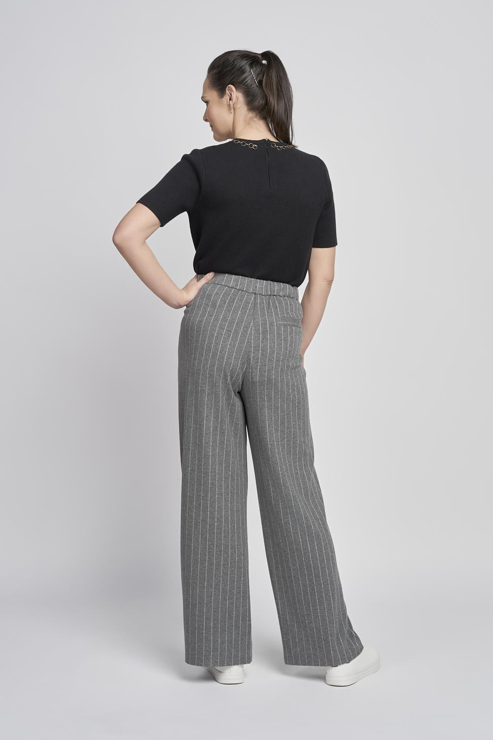 Pinns Wide Leg Wool Feel Trousers