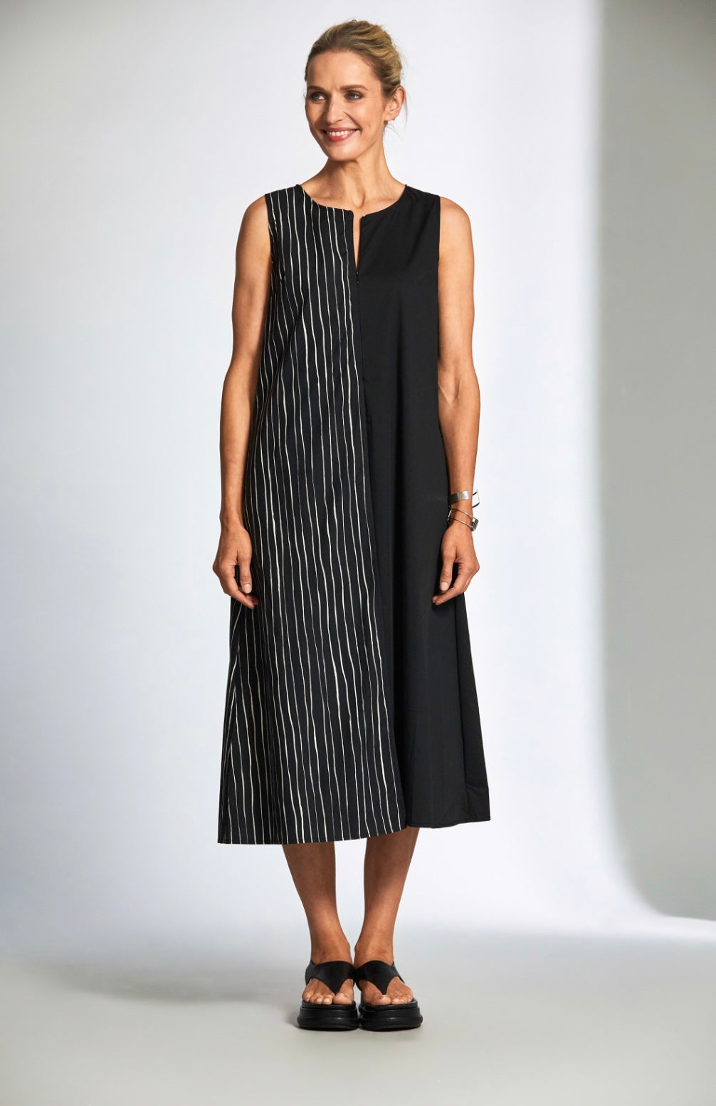 Peruzzi Broken Stripe Dress