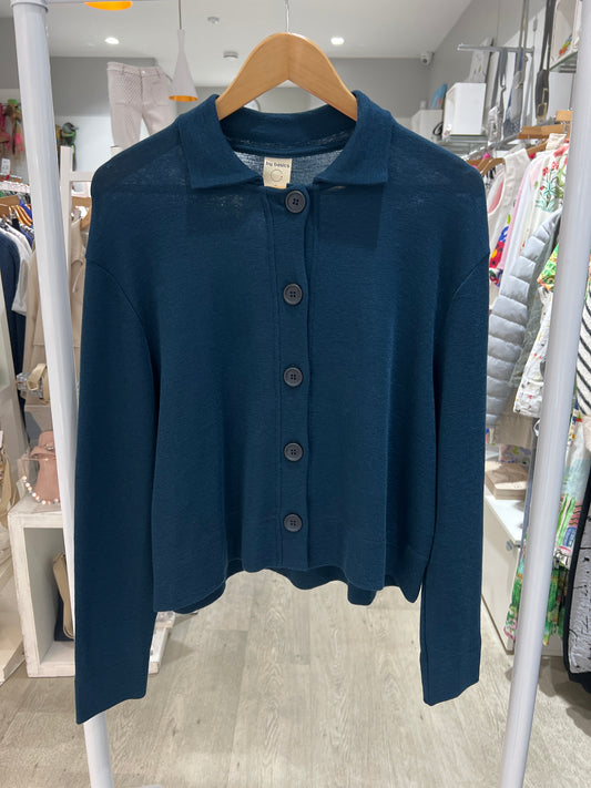 By Basics Petrol Blue Cardigan