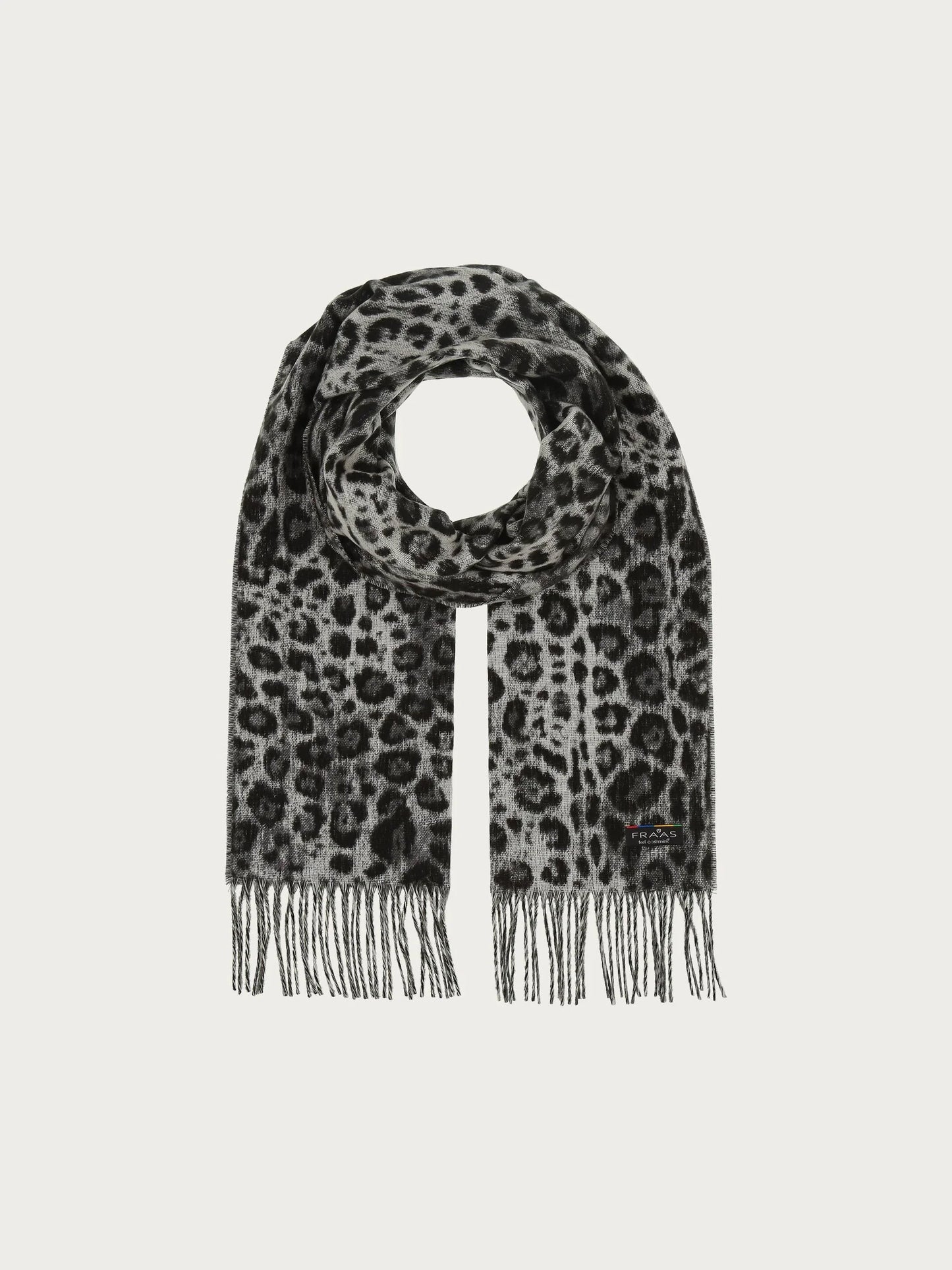 Fraas Snow Leopard Cashmink Scarf