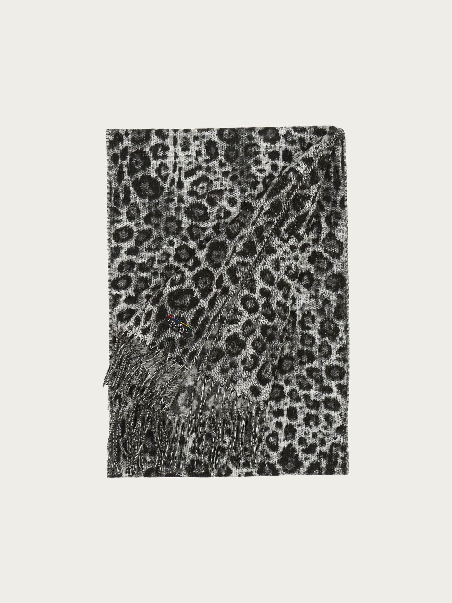 Fraas Snow Leopard Cashmink Scarf