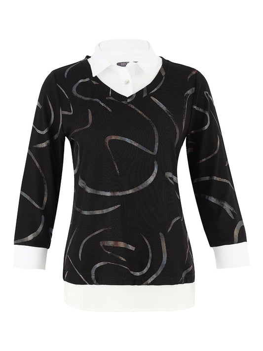 Dolcezza Faux Shirt Top