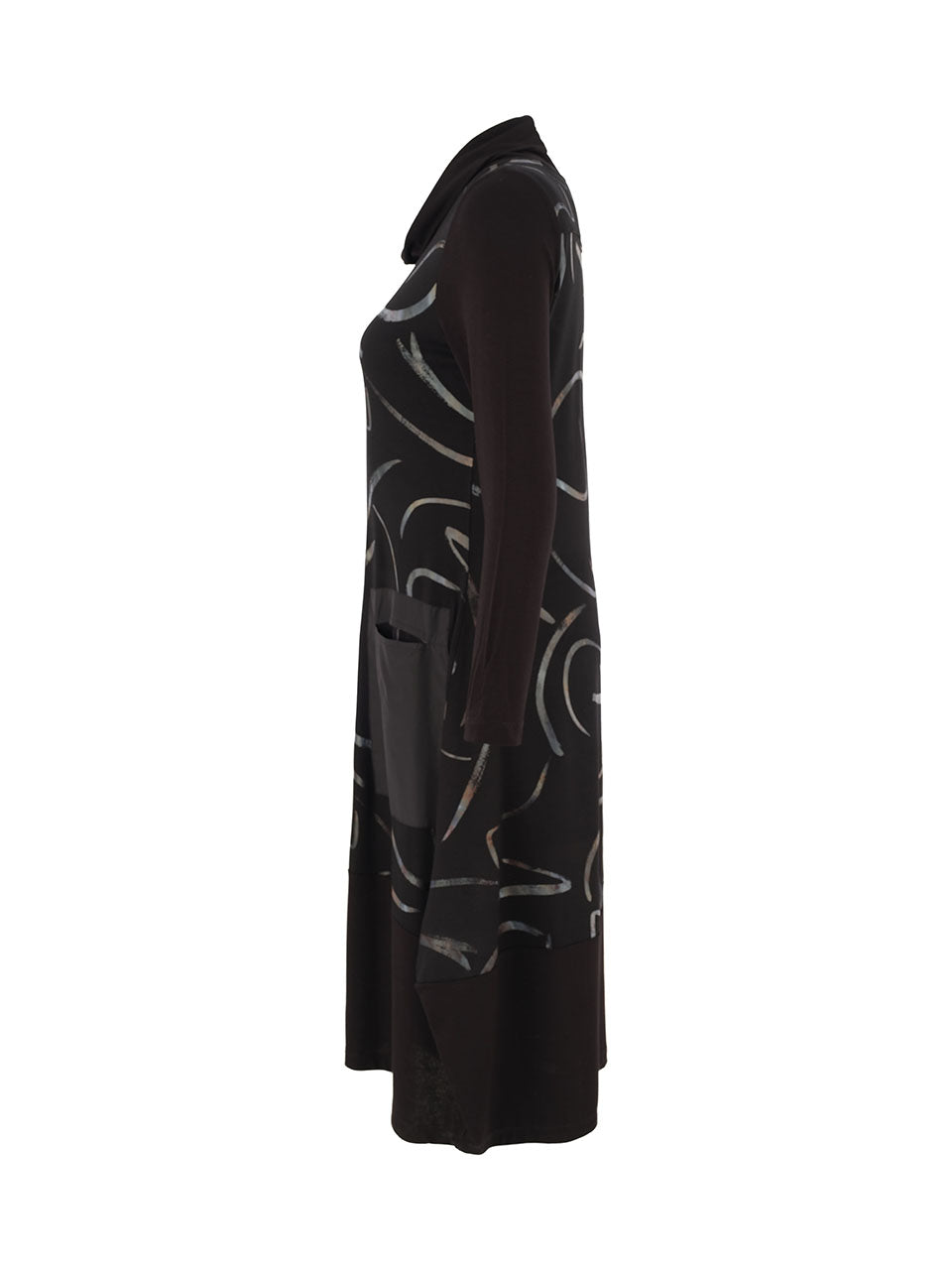 Dolcezza Knit Cowl Neck Dress