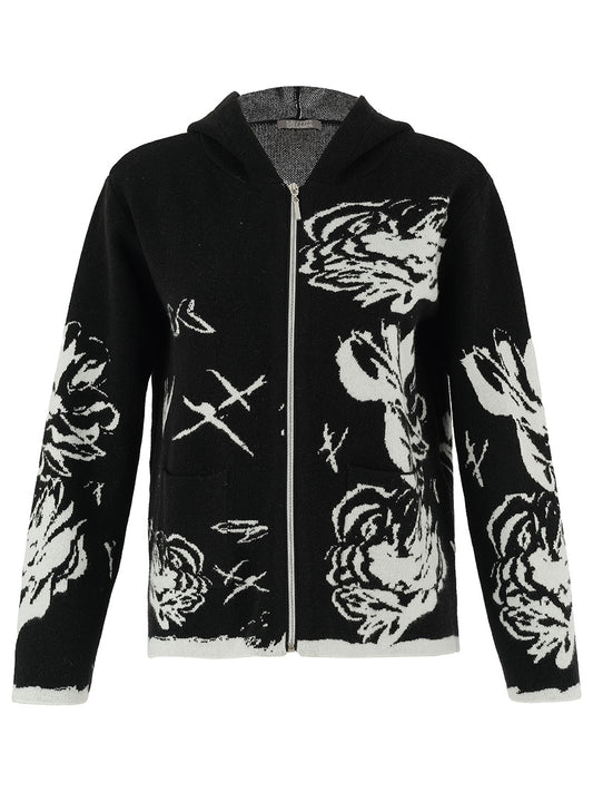 Dolcezza Black Knit Hoodie