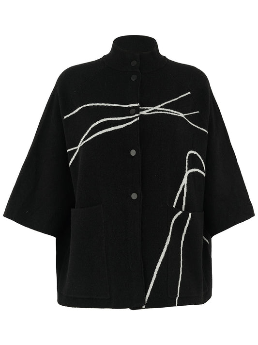 Dolcezza Black Knit Cardigan