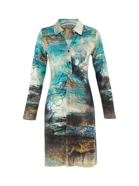 Dolcezza Mountain Pattern Dress