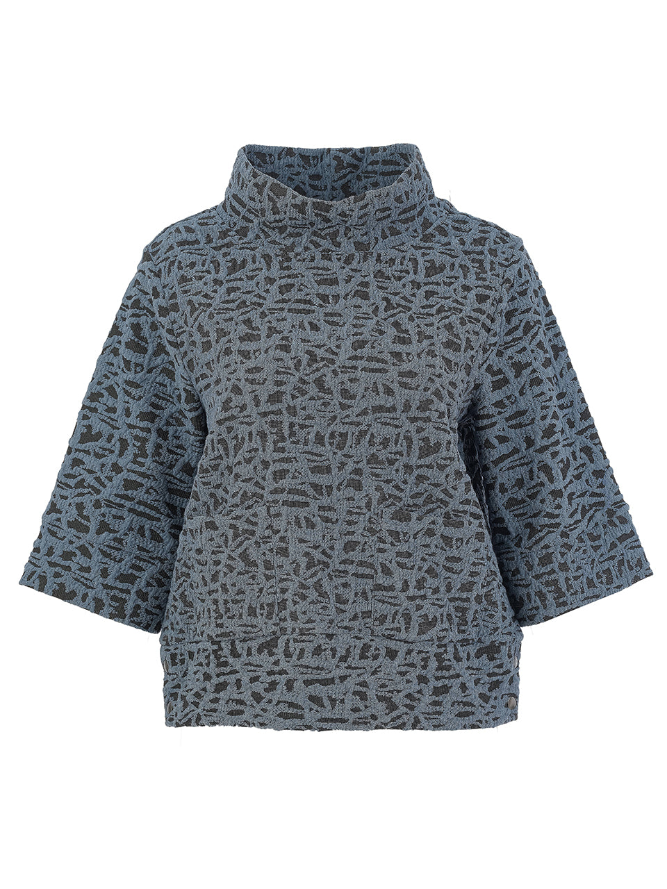 Dolcezza Textured High Neck Top