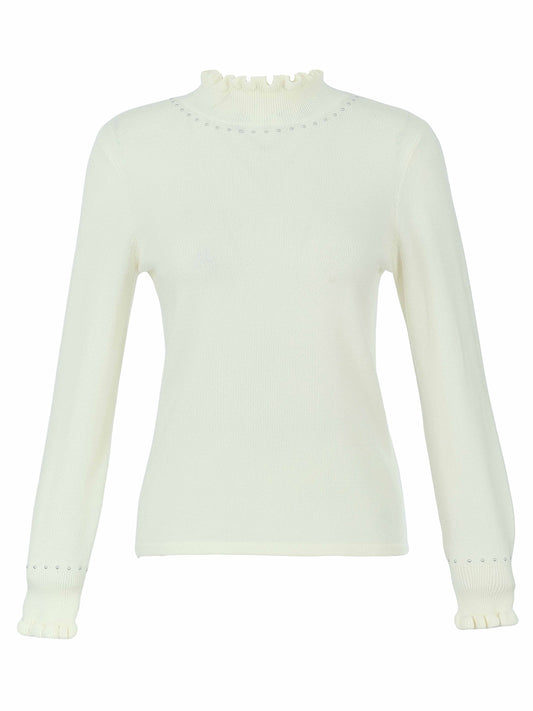 Dolcezza Frill Neck Jumper