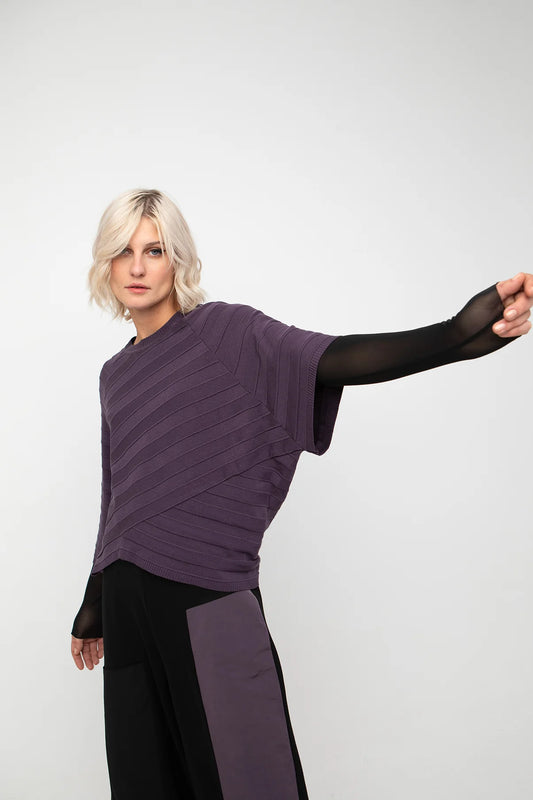 Ozai N Ku Grape Stripe Knit