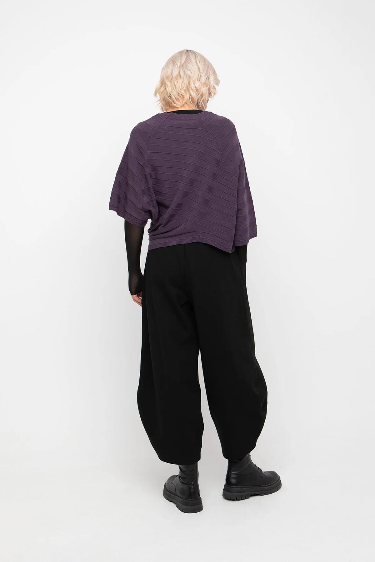 OZAI N KU Block Grape Patch Trousers