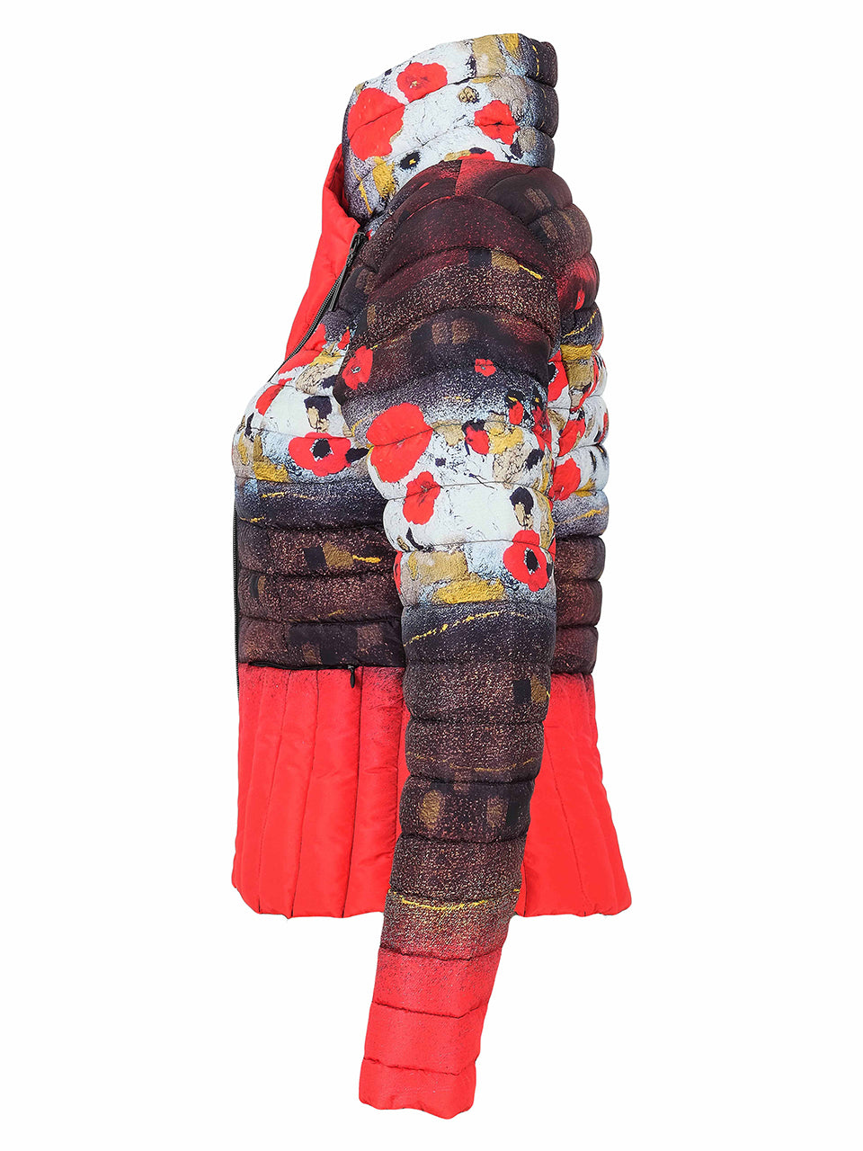 Dolcezza Red Poppies Puffy Jacket