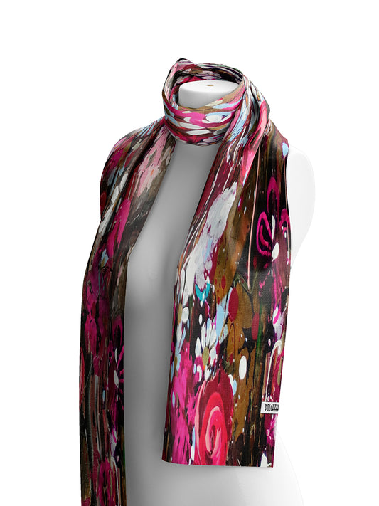Dolcezza Wild Rose Forest Scarf