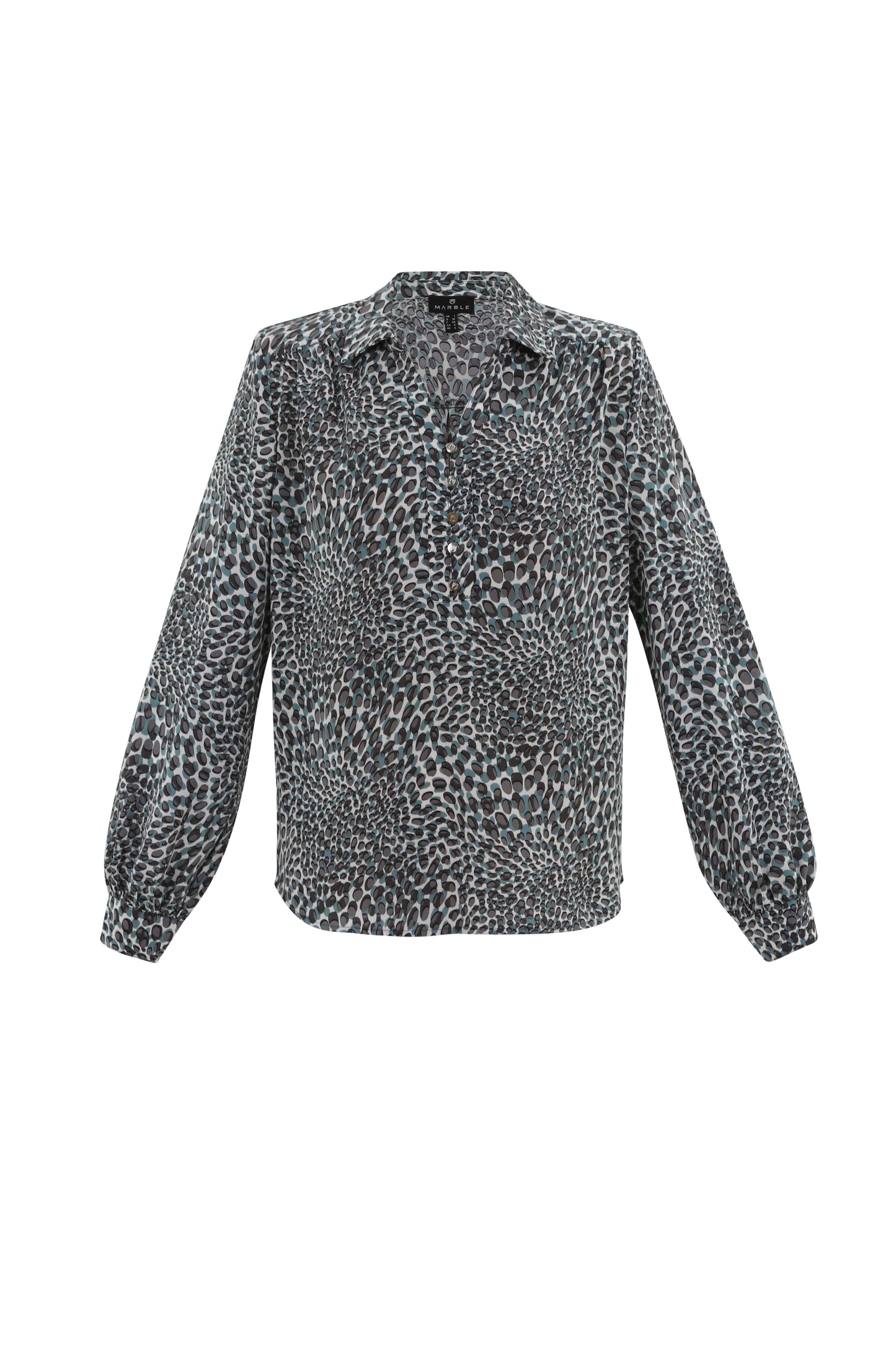 Marble Animal Print Blouse