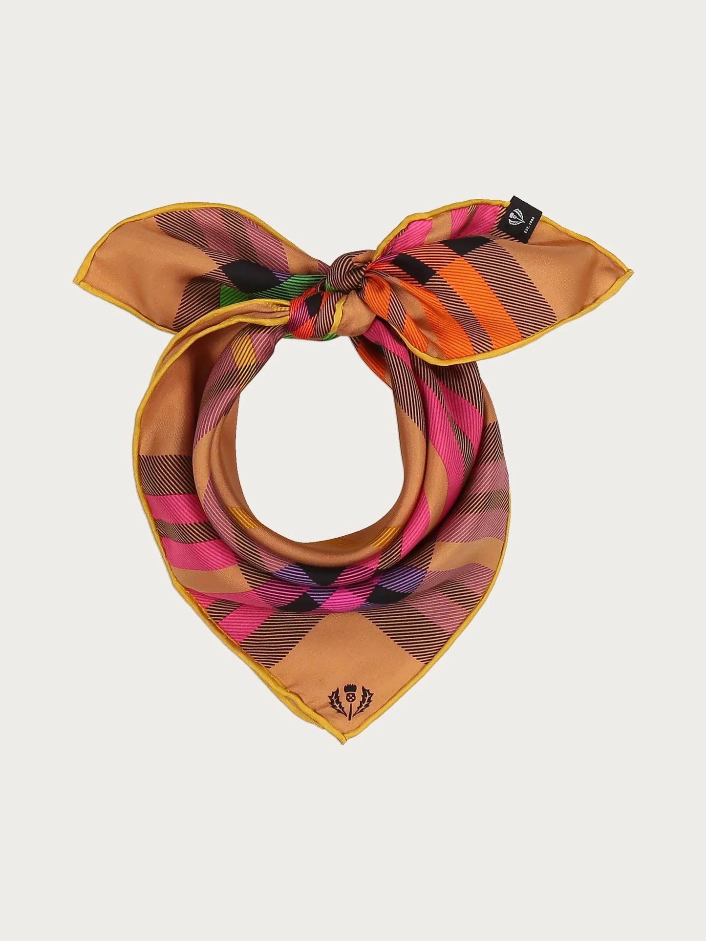 Fraas Plaid Silk Neckerchief