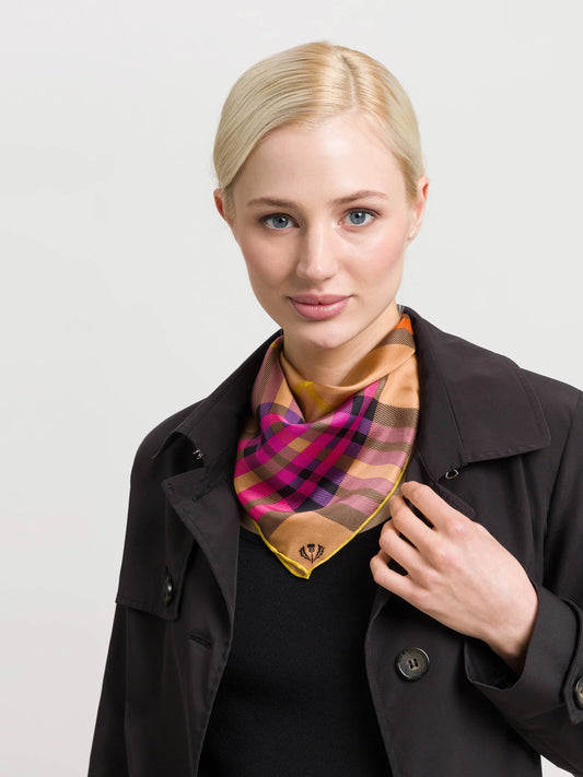 Fraas Plaid Silk Neckerchief