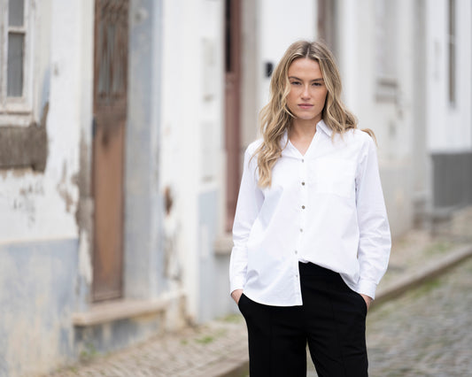 Marble White Shirt