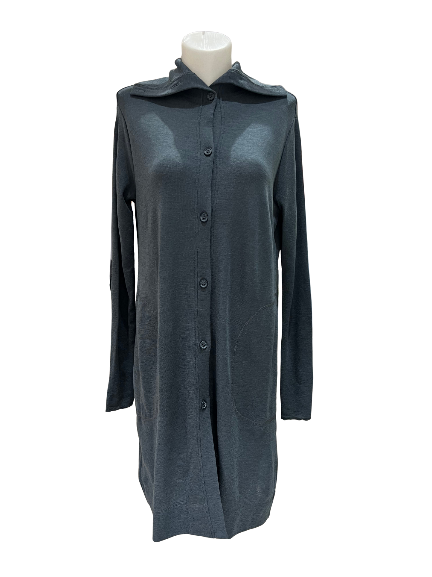 By Basics High Collar Cardigan