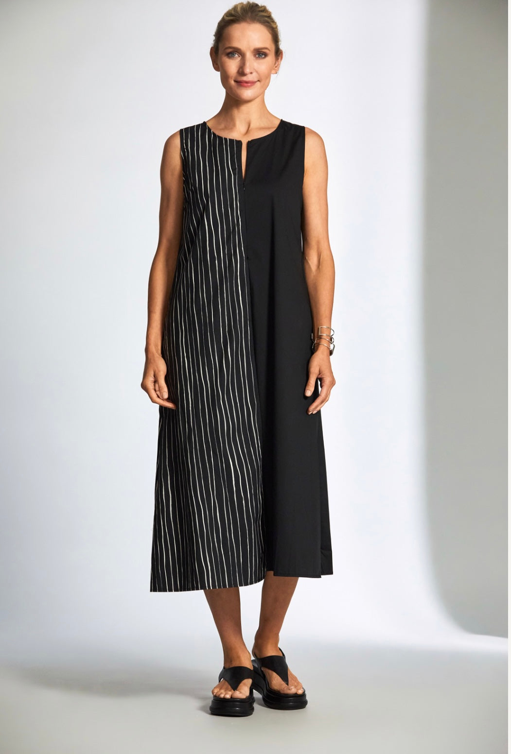 Peruzzi Broken Stripe Dress