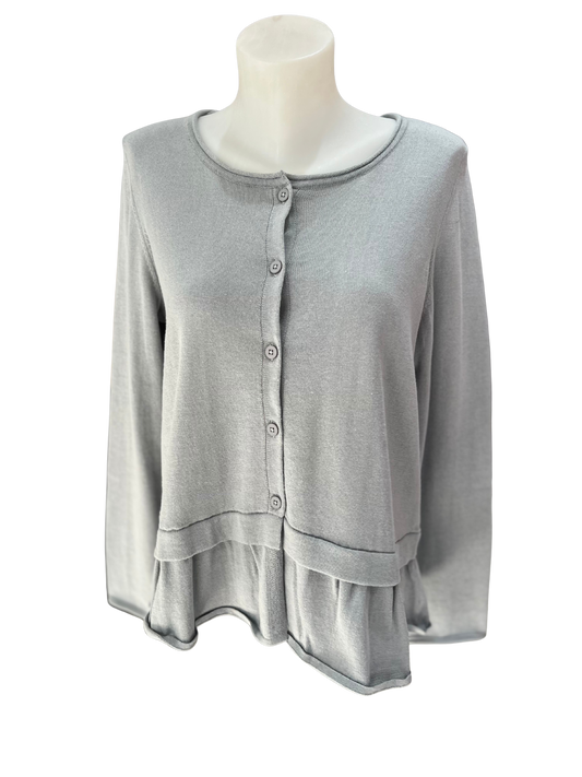 Amber & Moon Cardigan with Frills