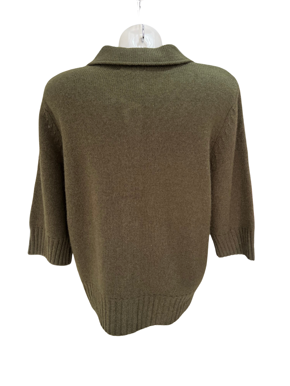See Saw Half Sleeve Collared Cardigan