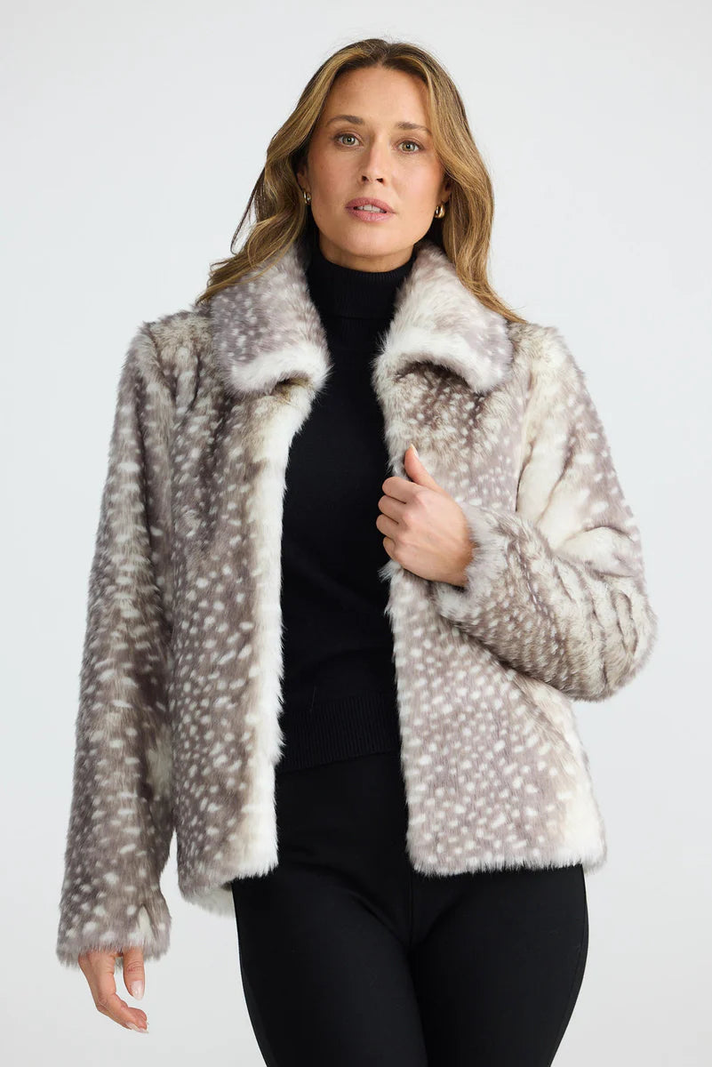 Brave + True Steinway Faux Fur Jacket