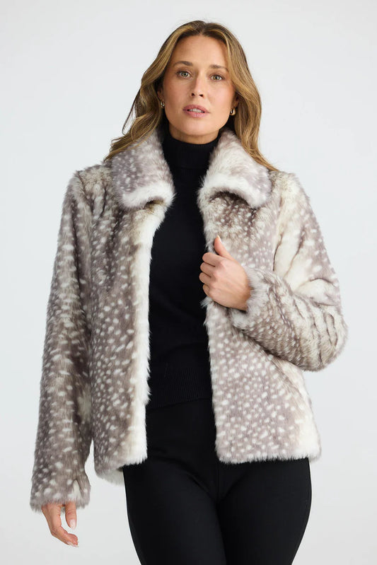 Brave + True Steinway Faux Fur Jacket