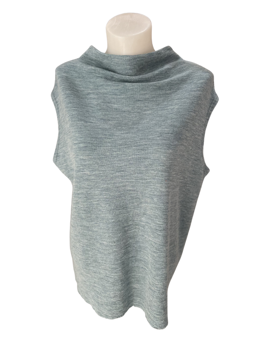By Basics Draped Neck Box Vest