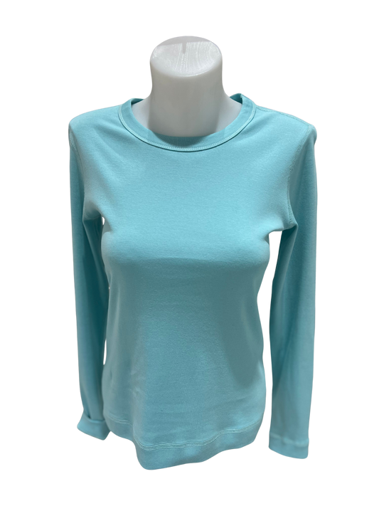 By Basics Turquoise Long Sleeved Top