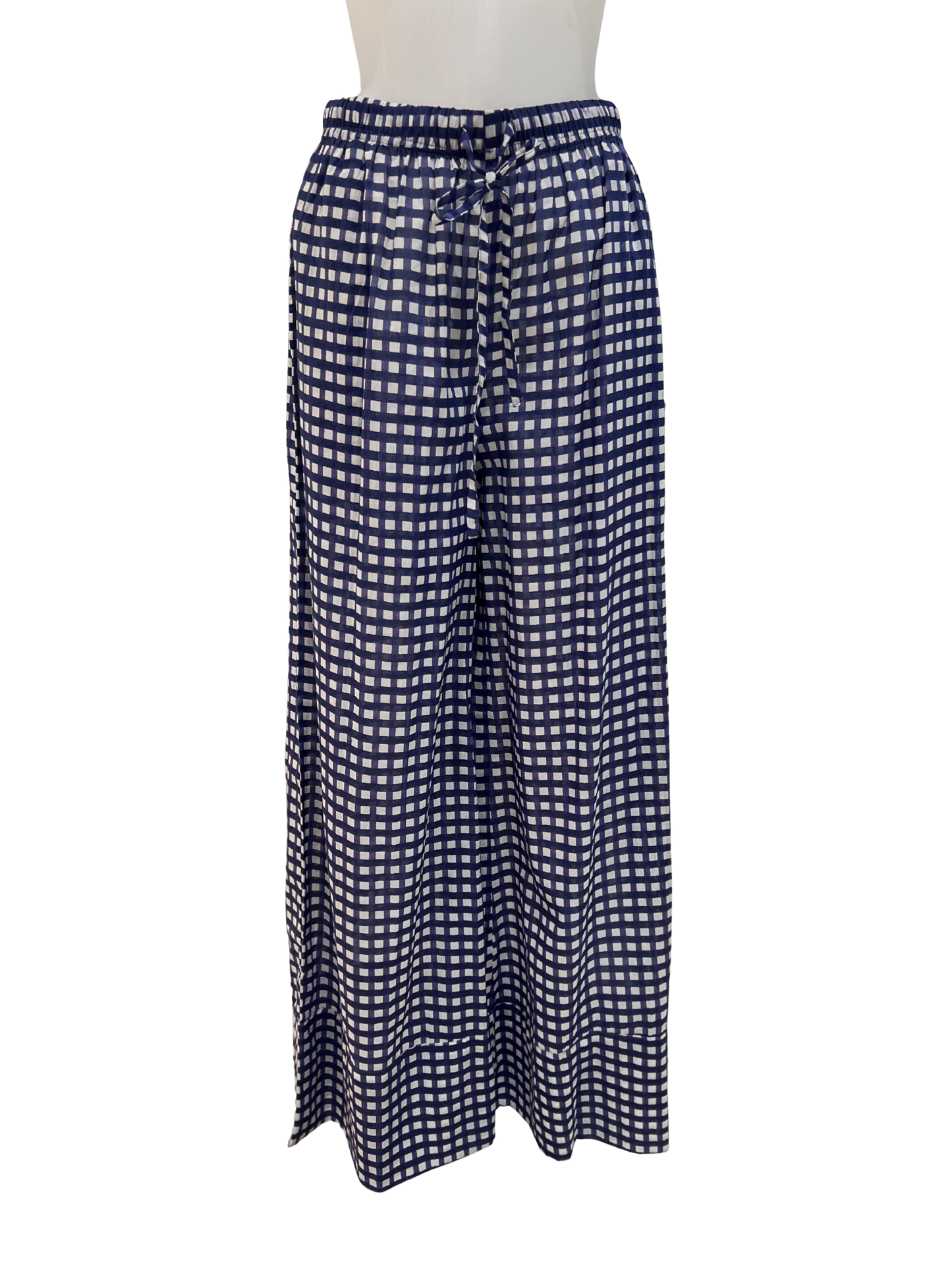 Palme O/S Navy Check Trousers