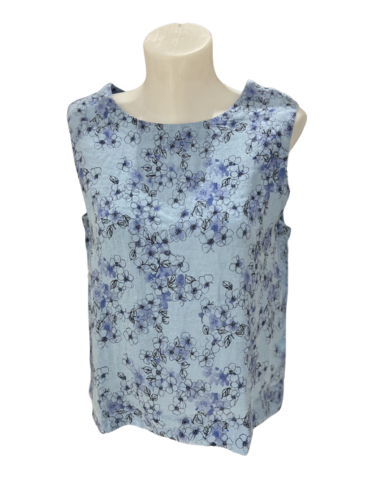 Cut Loose Floral Shell Top