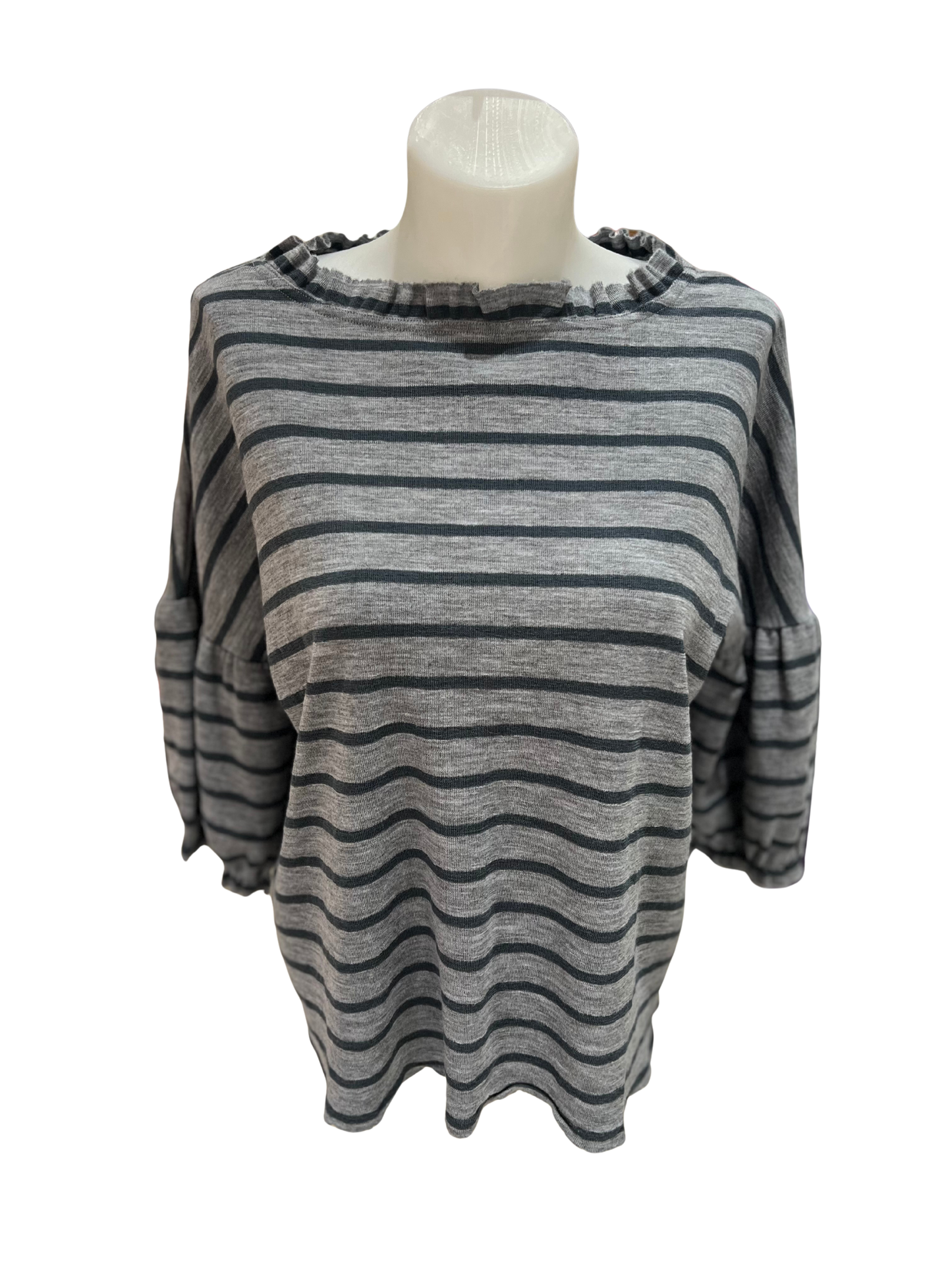 By Basics Wide Ruffle Top