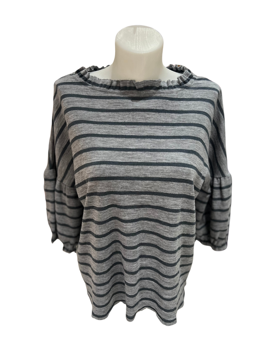 By Basics Wide Ruffle Top