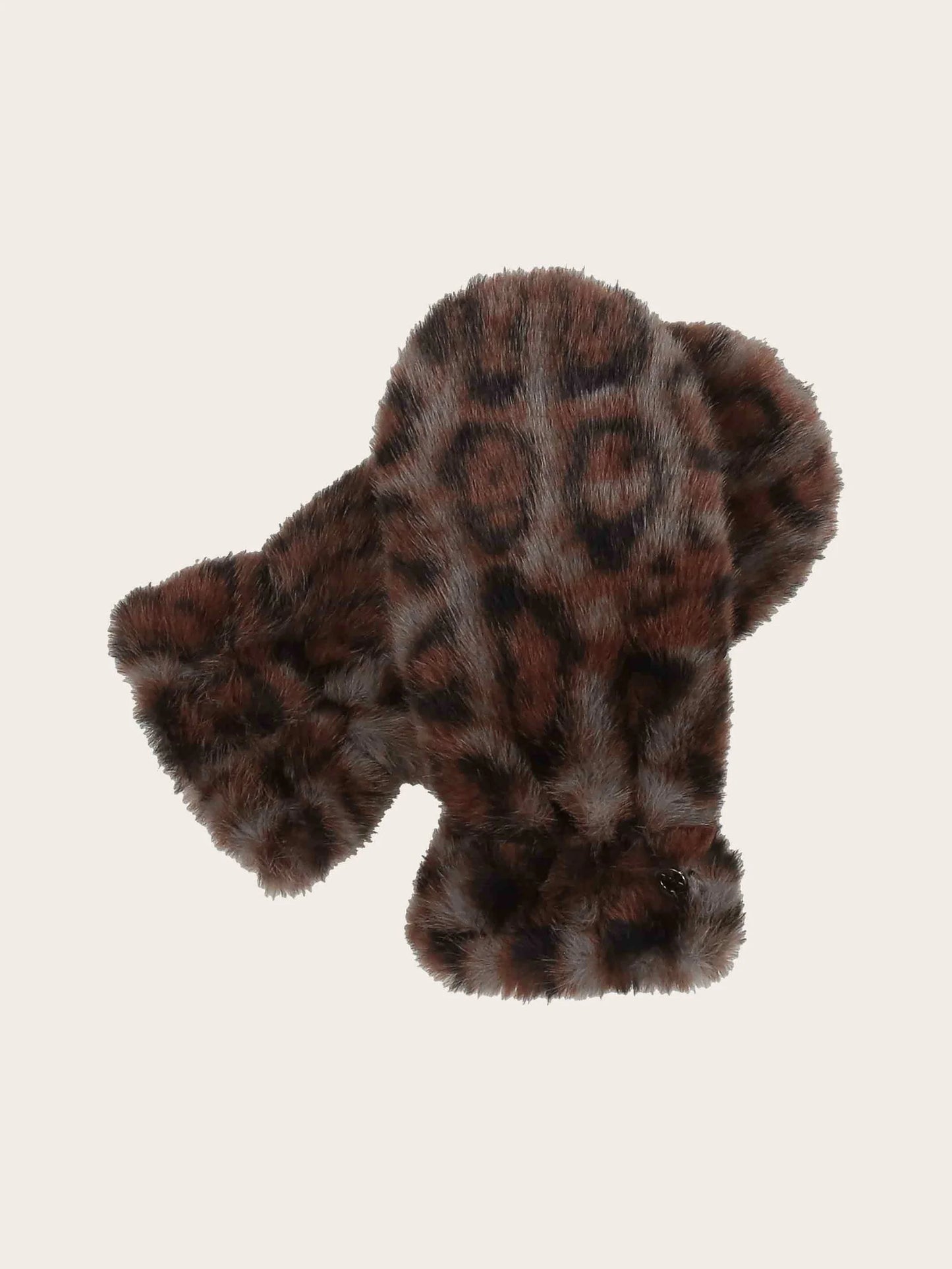 Loevenich Faux Fur Snow Leopard Mittens