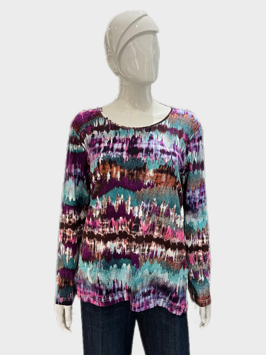 Marinello Printed Long Sleeve Top