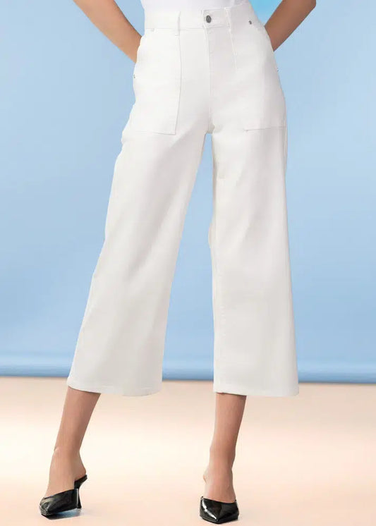 Alison Sheri White Trousers