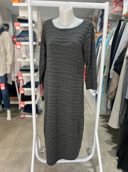 Cut Loose Grey Textured Dress
