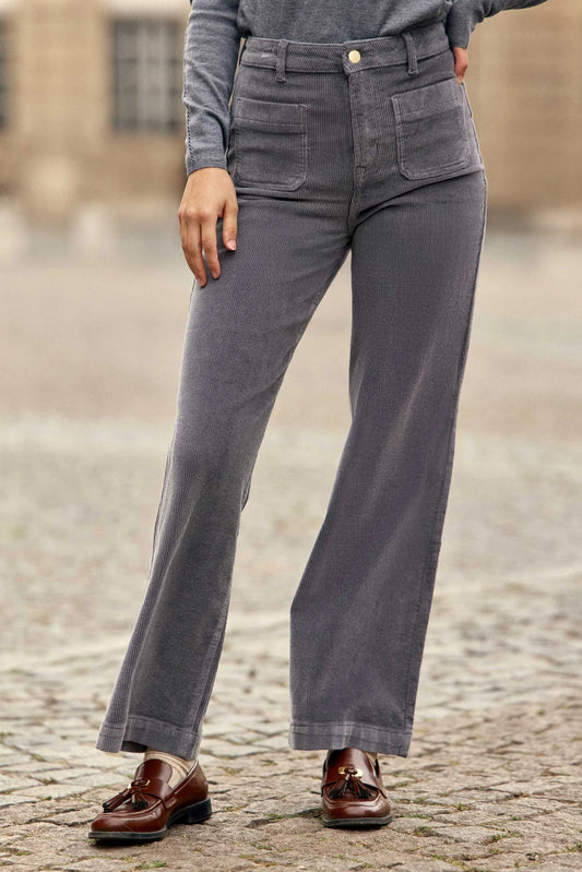 La Petite Etoile Atlanty Grey Cord Trousers