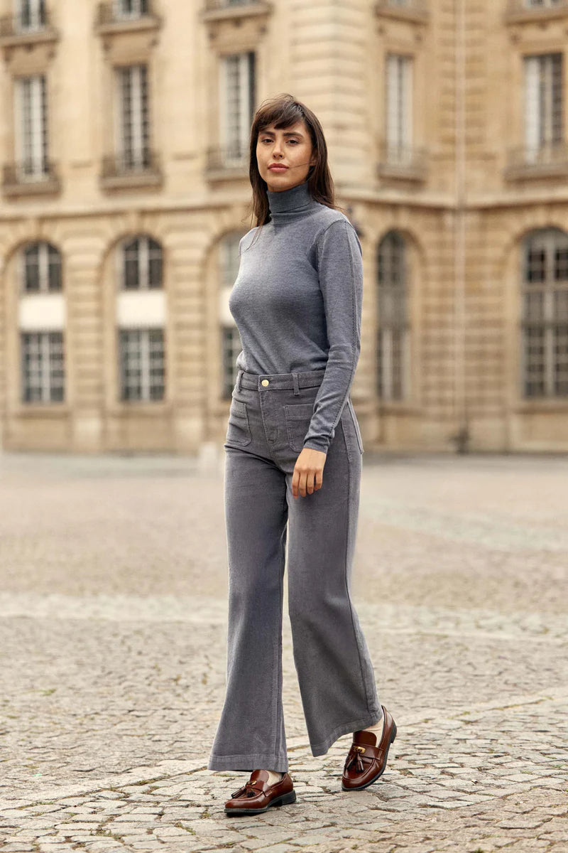 La Petite Etoile Atlanty Grey Cord Trousers