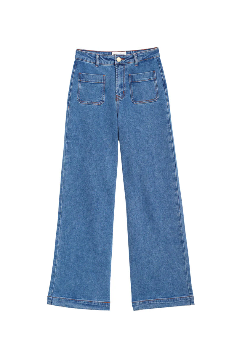 La Petite Etoile Atlanty Medium Stone Denim Trousers
