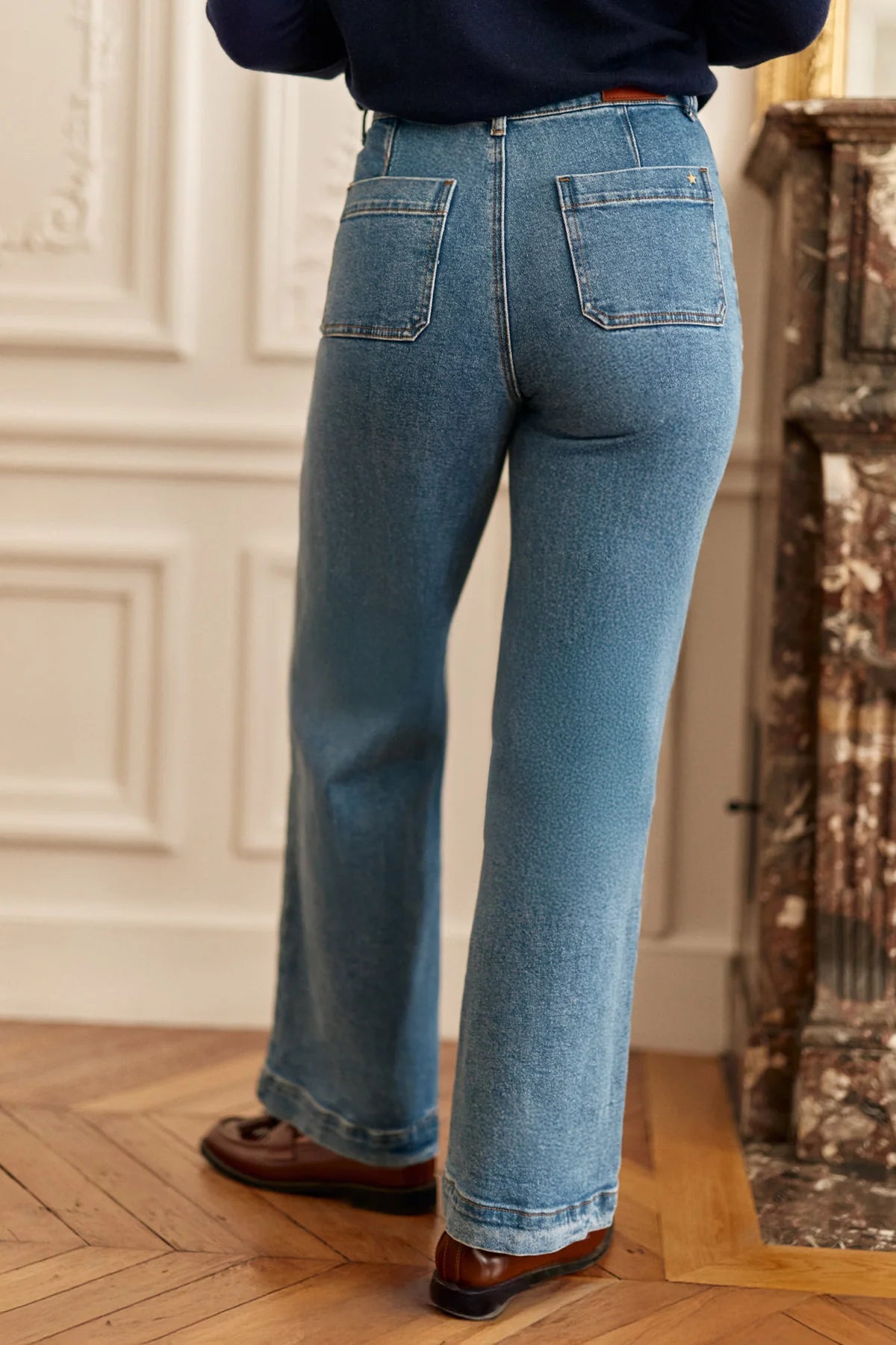 La Petite Etoile Atlanty Medium Stone Denim Trousers